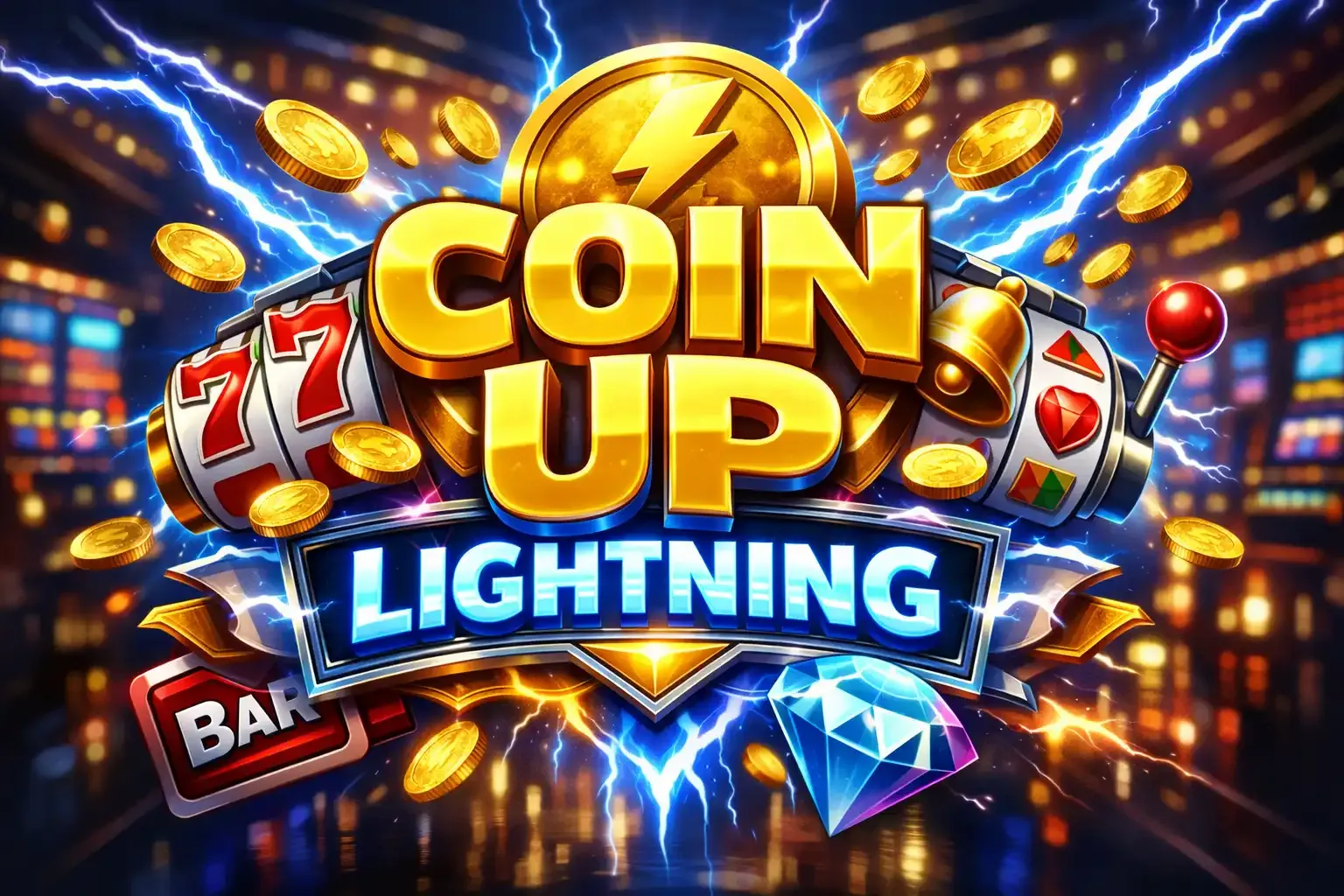 120% do €450 + 50 Free Spins na Coin UP Lightning