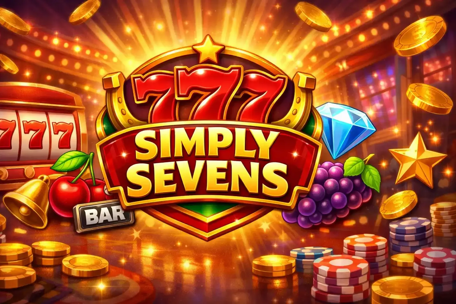 100% do €350 + 30 Free Spins na Simply Sevens